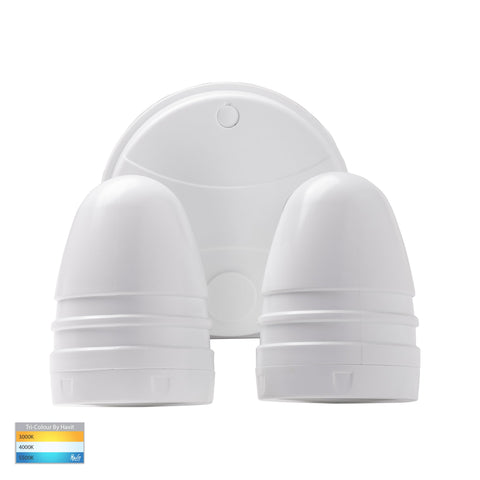 Focus Polycarbonate White Double Adjustable Spot Light - HV3793T-WHT