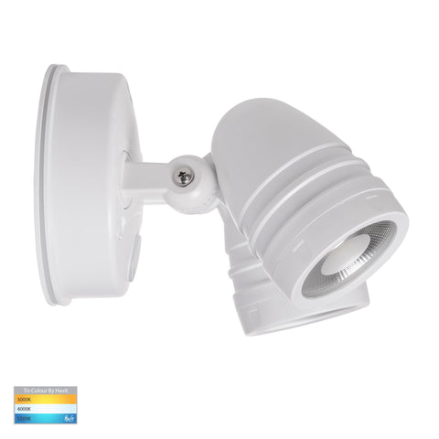 Focus Polycarbonate White Double Adjustable Spot Light With Sensor - HV3794T-WHT