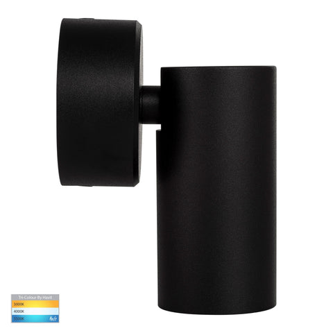 Revo Black 1 Light TRI Colour LED Spot Light - HV4002T-1-BLK