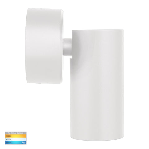 Revo White 1 Light TRI Colour LED Spot Light - HV4002T-1-WHT