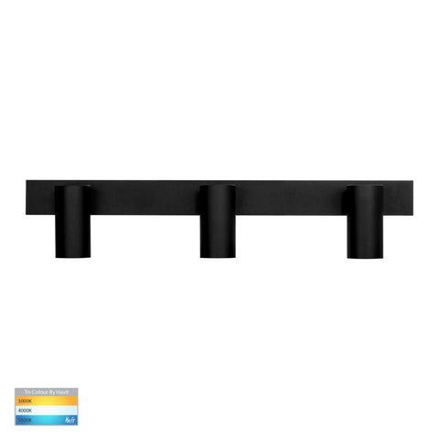 Revo Black 3 Light TRI Colour LED Bar Light - HV4002T-3-BLK