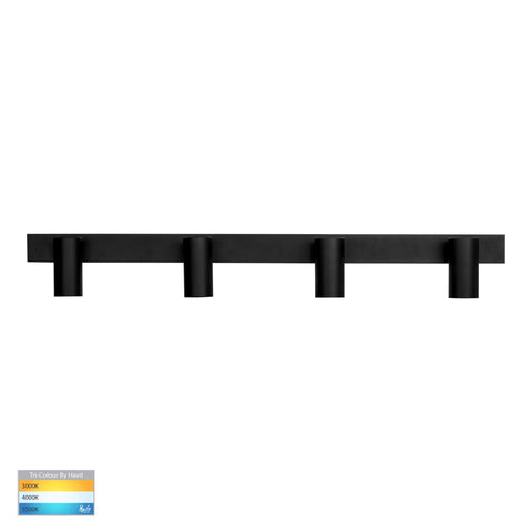 Revo Black 4 Light TRI Colour Bar Light - HV4002T-4-BLK