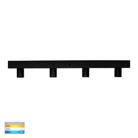 Revo Black 4 Light TRI Colour Bar Light - HV4002T-4-BLK