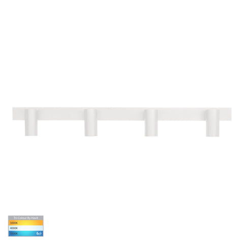 Revo White 4 Light TRI Colour Bar Light - HV4002T-4-WHT