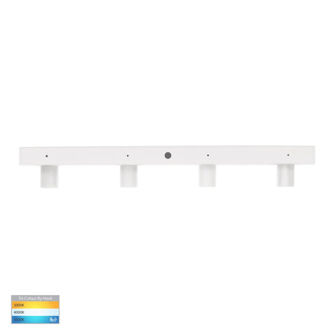 Revo White 4 Light TRI Colour Bar Light - HV4002T-4-WHT