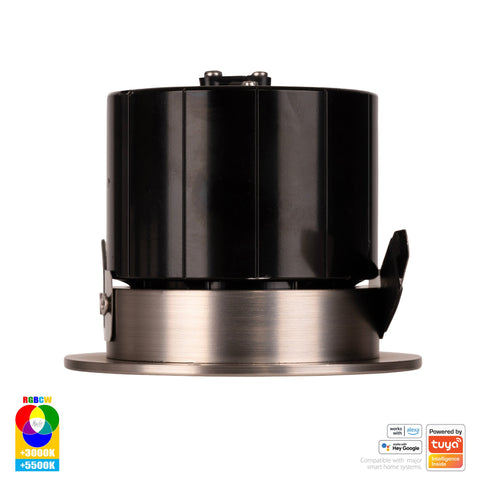 HV5511RGBCW-NK- Prime Nickel Coloured Fixed RGBCW WIFI LED Downlight - HV5511RGBCW-NK