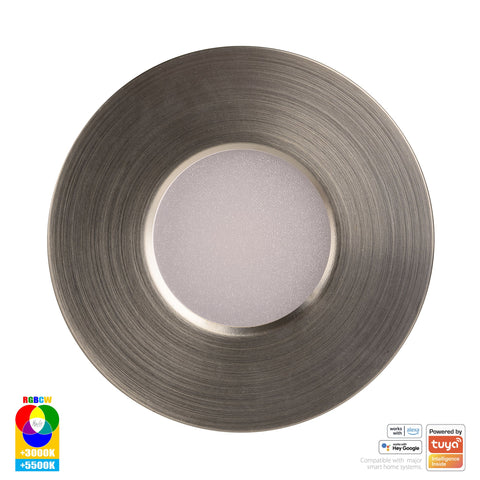 HV5511RGBCW-NK- Prime Nickel Coloured Fixed RGBCW WIFI LED Downlight - HV5511RGBCW-NK