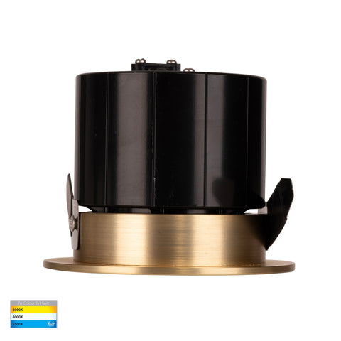 Prime Brass Coloured Fixed LED Downlight - HV5511T-BR