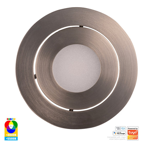 Prime Nickel Coloured Tilt RGBCW WIFI LED Downlight - HV5512RGBCW-NK