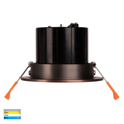 Prime Antique Brass Tilt LED Downlight - HV5512T-AB