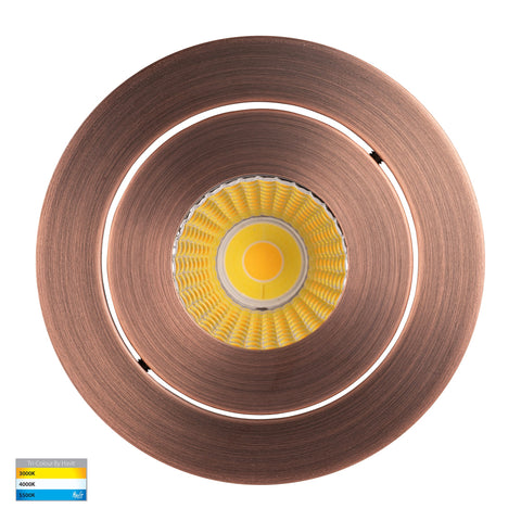 Prime Antique Brass Tilt LED Downlight - HV5512T-AB