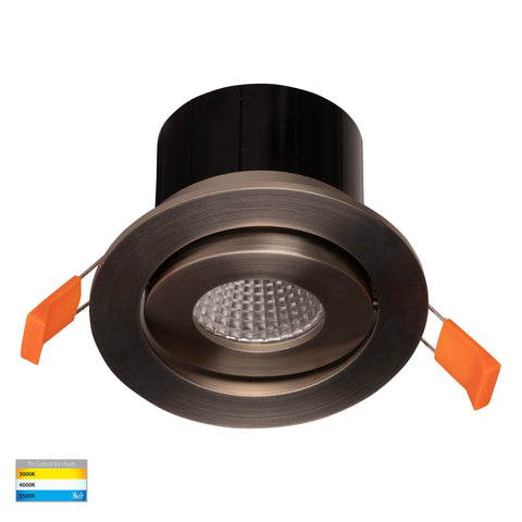 Prime Nickel Coloured Tilt LED Downlight - HV5512T-NK