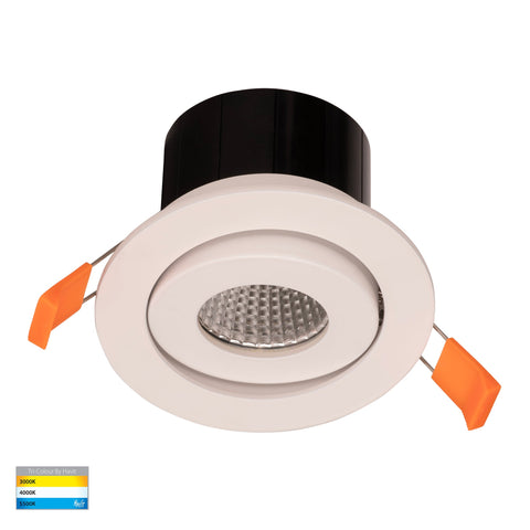 Prime White Tilt LED Downlight - HV5512T-WHT