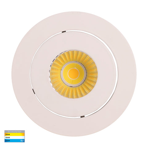 Prime White Tilt LED Downlight - HV5512T-WHT