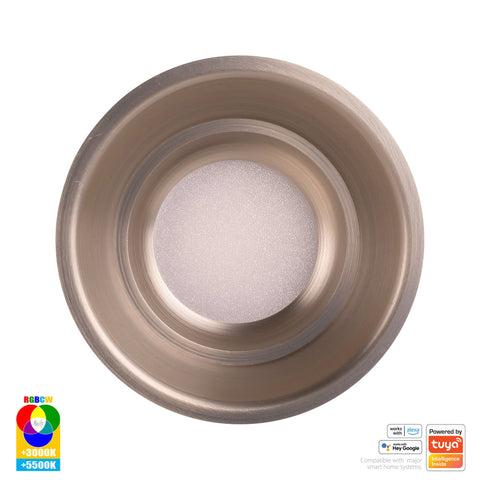 Prime Nickel Coloured Fixed Deep RGBCW WIFI LED Downlight - HV5513RGBCW-NK