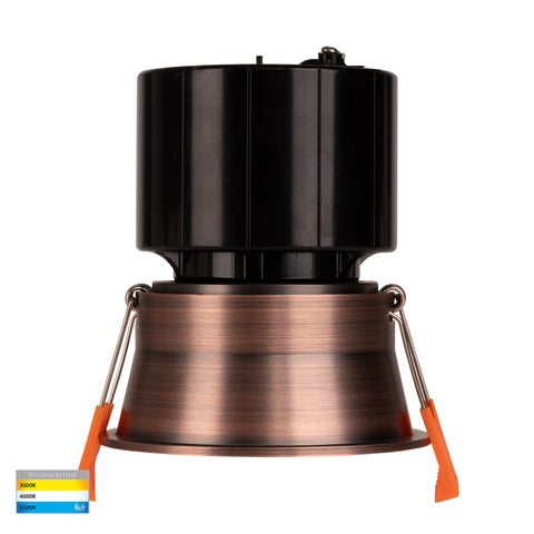Prime Antique Brass Fixed Deep LED Downlight - HV5513T-AB
