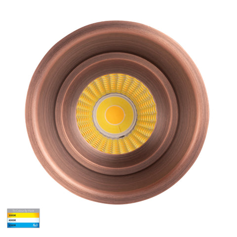 Prime Antique Brass Fixed Deep LED Downlight - HV5513T-AB