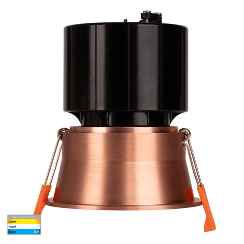Prime Copper Coloured Fixed Deep LED Downlight - HV5513T-CP