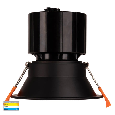 Prime Black Fixed Deep LED Downlight - HV5514T-BLK