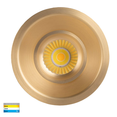 Prime Brass Coloured Fixed Deep LED Downlight - HV5514T-BR