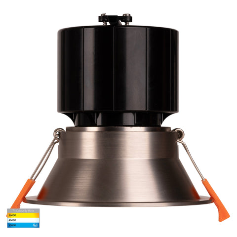 Prime Nickel Coloured Fixed Deep LED Downlight - HV5514T-NK