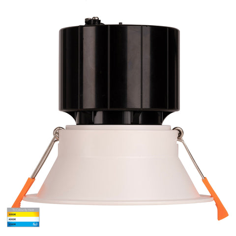 Prime White Fixed Deep LED Downlight - HV5514T-WHT