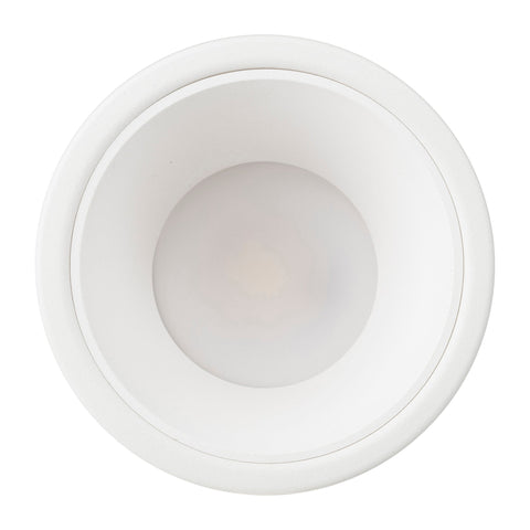 Gleam White with White Insert Fixed Dim to Warm LED Downlight - HV5529D2W-WW