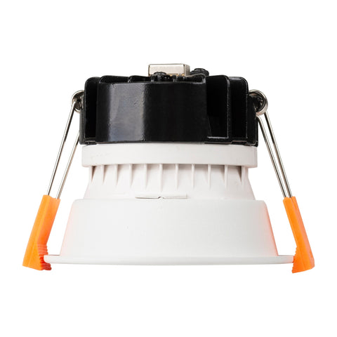 Gleam White with Gold Insert Fixed Dim to Warm LED Downlight - HV5529D2W-WG