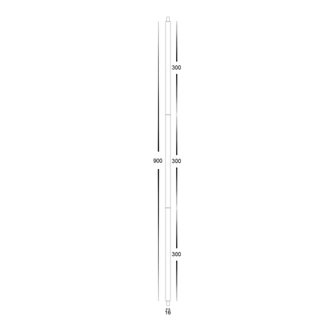 Black Rod to suit Nella Pendants - HV580X-BLK-ROD