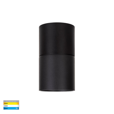 Nella Black 7w Surface Mounted LED Downlight with Extension - HV5802T-BLK-EXT