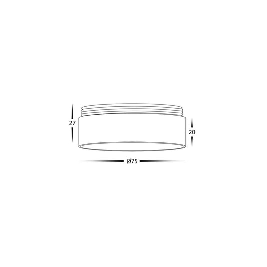 Gold Ring to Suit HV5802 | HV5812 | HV5841 Surface Mount Downlights - HV58100-GR