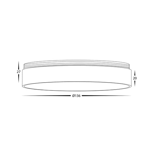 Gold Ring to Suit HV5844 Surface Mount Downlights - HV58104-GR