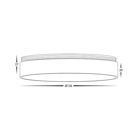 Gold Ring to Suit HV5844 Surface Mount Downlights - HV58104-GR