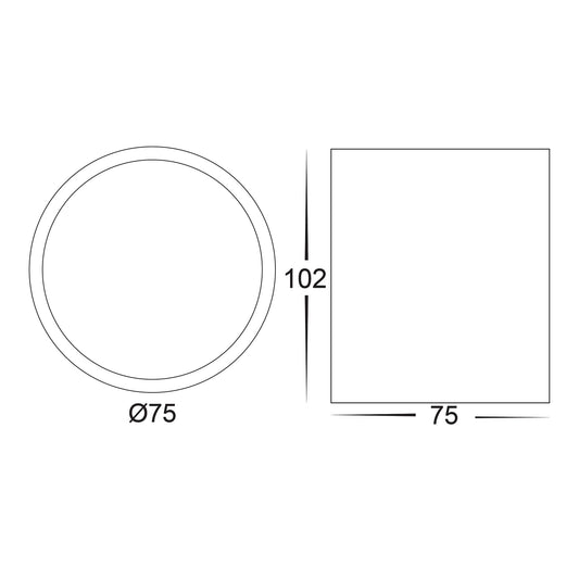 Nella 7w LED White Adjustable Surface Mounted Downlight - HV5812T-WHT-12V