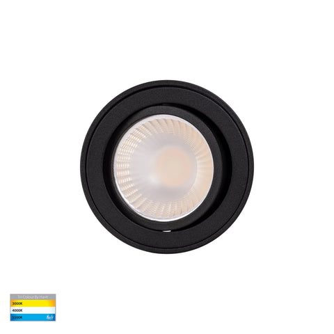 Nella 7w LED Black Adjustable Surface Mounted Downlight - HV5812T-BLK