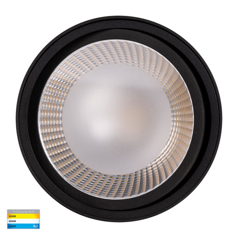 Black Surface Mounted Adjustable Round Downlight - HV5815T-BLK-12V