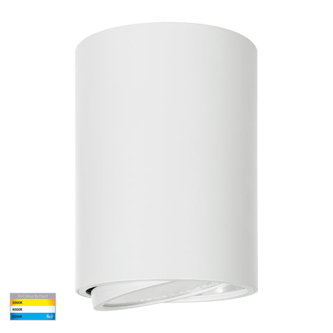 White Surface Mounted Adjustable Round Downlight - HV5815T-WHT-12V