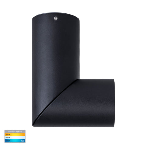 Nella Black 7w Surface Mounted Rotatable LED Downlight - HV5822T-BLK-12V