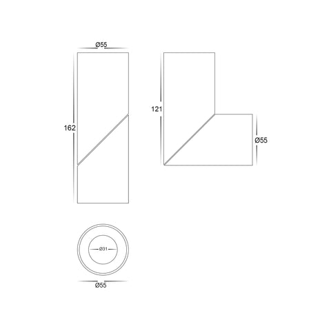 Nella White 7w Surface Mounted Rotatable LED Downlight   HV5822T-WHT