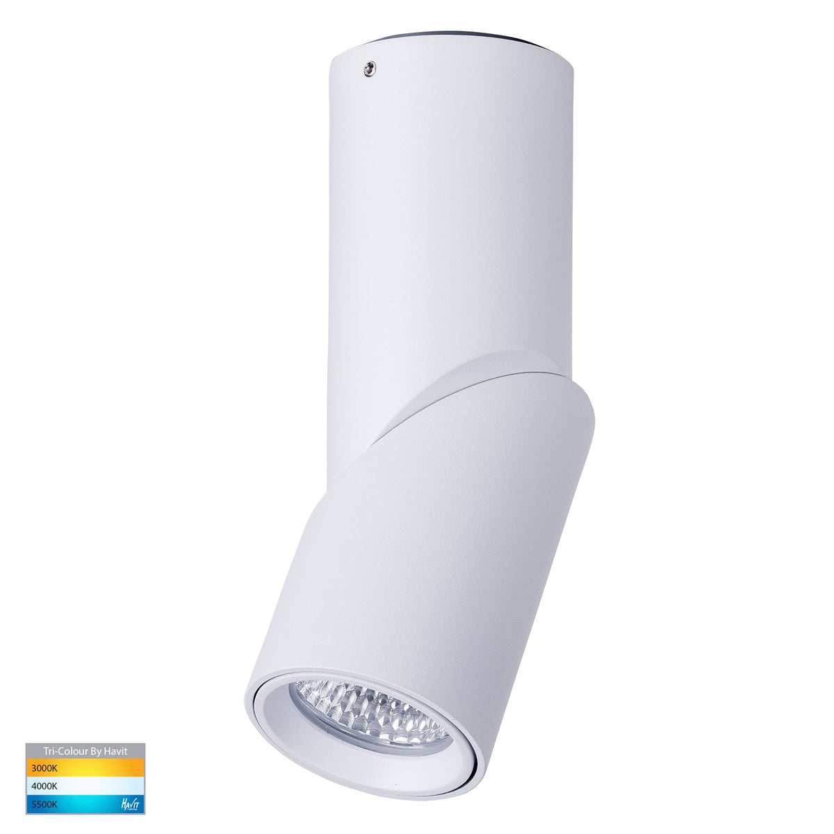 Nella White 7w Surface Mounted Rotatable LED Downlight   HV5822T-WHT