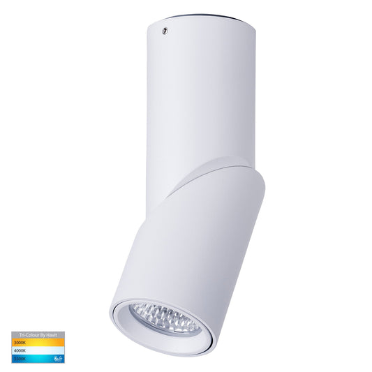 Nella White 7w Surface Mounted Rotatable LED Downlight   HV5822T-WHT