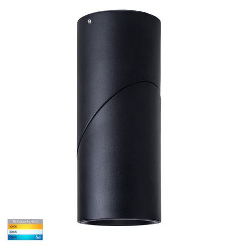 Nella Black 12w Surface Mounted Rotatable LED Downlight   HV5823T-BLK