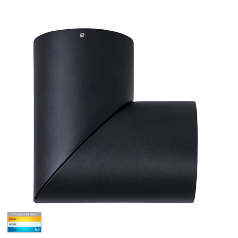 Black Surface Mounted Rotatable Round Downlight - HV5824T-BLK-12V