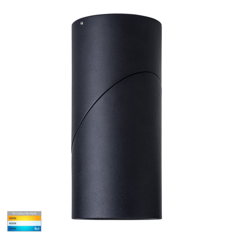 Nella Black 24w Surface Mounted Rotatable LED Downlight - HV5825T-BLK