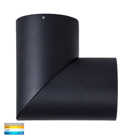 Nella Black 24w Surface Mounted Rotatable LED Downlight - HV5825T-BLK