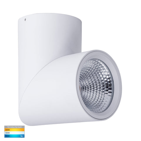 Nella White 24w Surface Mounted Rotatable LED Downlight - HV5825T-WHT