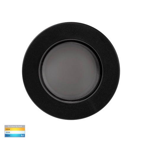 Lexan Black 9in1 Surface Mounted GU10 LED Downlight - HV5831T-BLK