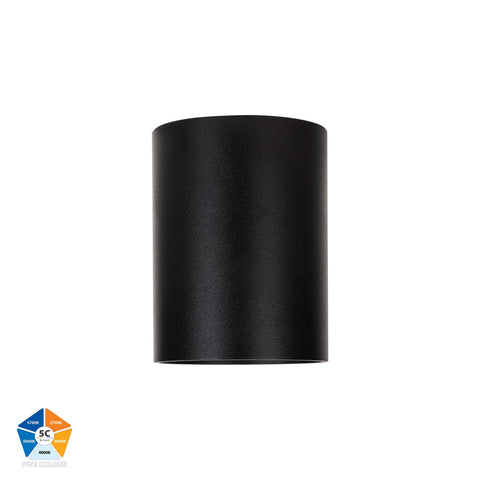 Black Surface Mounted Round Downlight - HV5841S-BLK-12V