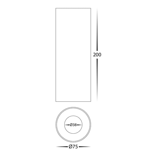 Nella White 7w Surface Mounted LED Downlight - HV5841S-WHT-EXT