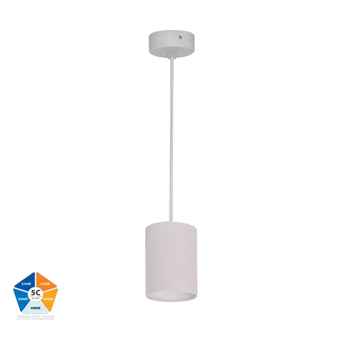 White Surface Mounted Round Downlight - HV5841S-WHT-EXT-12V